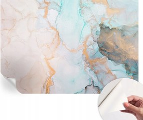 Öntapadós Dekoratív Fotótapéta Hálószobába Akvarell hullámok 152x104 cm