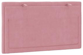 rózsaszín bársony fejtámla párna 90 cm