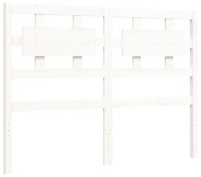 fehér tömör fa ágykeret fejtámlával 120 x 200 cm