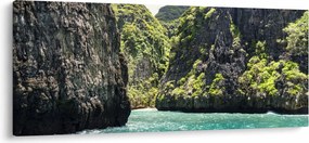 A hegyi folyó képe (120x50 cm)