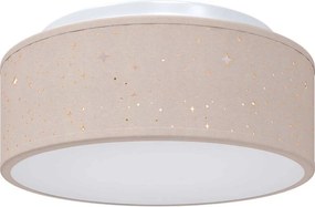 vidaXL Mennyezeti lámpa Tópszínű 30 x 30 x 13,5 cm szövet