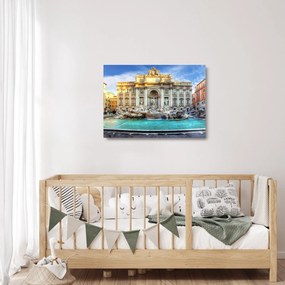 Üveg kép - Trevi-kút (70x50 cm)