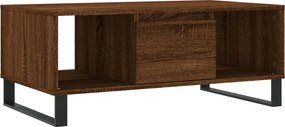 vidaXL barna tölgyszínű szerelt fa dohányzóasztal 90x50x36,5 cm