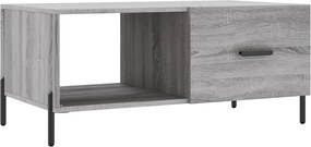 vidaXL szürke sonoma színű szerelt fa dohányzóasztal 90 x 50 x 40 cm