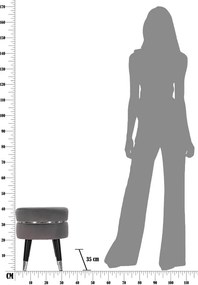 Szürke bársony lábtartó Paris – Mauro Ferretti