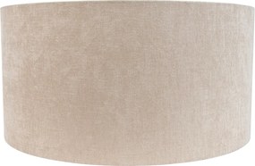 Szövet lámpaernyő világosbarna kerek 50/50/25