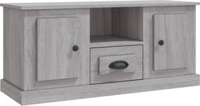vidaXL szürke sonoma színű szerelt fa TV-szekrény 100x35,5x45 cm