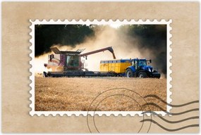 Poszterek 120x80 Aratás Kombájn Traktor