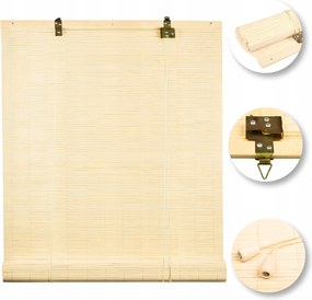 Bambusz Redőny Beltéri félsötétítő Natural 60x170 cm