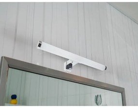 LED fürdőszobai tükörvilágítás, 8W/230V, 30 cm, IP44, fényes króm