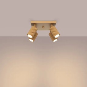 Sollux SL.1564 - Spotlámpa KARBON 4xGU10/10W/230V arany