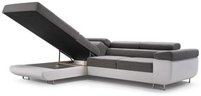 ALFA sarok kanapéágy, 273x70/85x203, sioux 1115/lux 23, jobb sarok