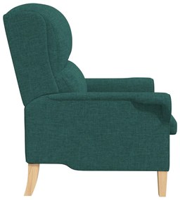 Modern Karosszék Sötét Zöld Szövet, Fa Standard Ergonomikus