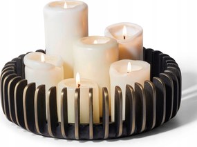 Philippi Bilbao Gyertyatartó Tál Antik Bronz