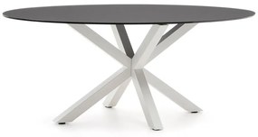 Étkezőasztal üveg asztallappal 100x200 cm Argo – Kave Home