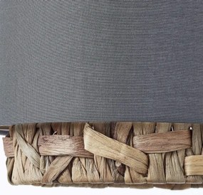 Brilliant - Csillár zsinóron WATERLILLY 3xE27/60W/230V szürke