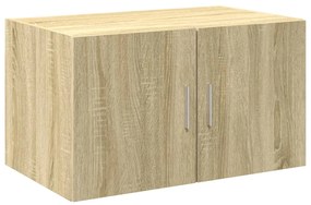sonoma tölgy színű szerelt fa tárolószekrény 70 x 42,5 x 225 cm