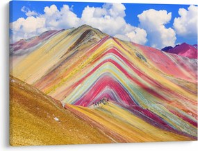 Kép - Rainbow Mountain, Peru (70x50 cm)