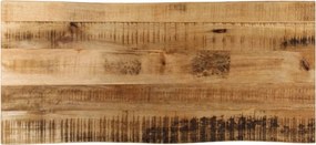vidaXL tömör nyers mangófa természetes élű asztallap 90 x 40 x 3,8 cm