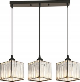 Żyrandol E27 Kryształowa Lampa Sufitowa do Kawiarni Baru i Jadalni