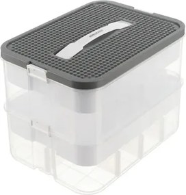 KRUZZEL 2 szintes doboz építőkockákra - játékrendszerező - Kruzzel