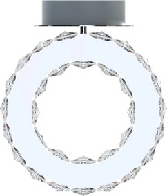 ZUMA LINE MX3713-1-3CT GIRONA Kristály Mennyezeti Lámpa Króm LED IP20