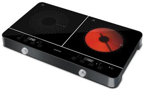 Sencor - Kétzónás indukciós tűzhely LCD kijelzővel 3400W/230V 41010016
