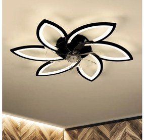 Brilagi Brilagi-LED Dimmelhető lámpa ventilátorral LED/50W/230V 3000-6500K fekete + távirányító BG1614