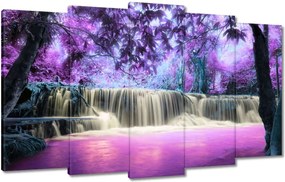Vászonkép 100x60 Lila vízesés