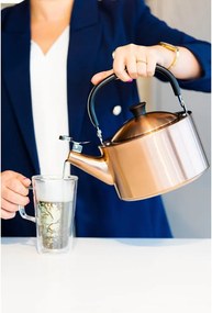 Rézszínű rozsdamentes acél vízforraló kanna 1,5 l Diamante – Vialli Design