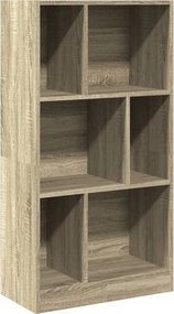 vidaXL sonoma tölgy színű szerelt fa könyvszekrény 57x28,5x107,5 cm