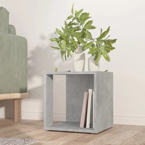 Betonszürke szerelt fa kisasztal 33 x 33 x 34,5 cm