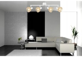 Spotlámpa ATARRI 4xE14/25W/230V fehér/bézs