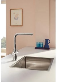 GROHE 30601000 - Mosogatócsaptelep BLUE PURE A kihúzható zuhanyfejjel, fényes króm