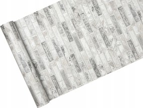 Papír tapéta Fal Bézs és Szürke Tégla Kő