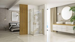 Zuhanykabin REA Hugo Gold Brush 80x100