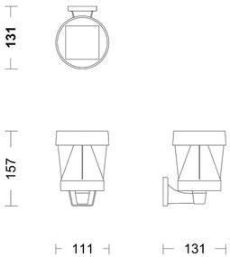 Philips - LED Napelemes fali lámpa AVERY LED/1,8W/3,7V 2700K IP44