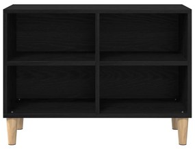 Fekete tölgy TV szekrény - 69.5x30x50 cm, Mérnöki fából készült
