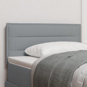 LED Fejtámla Csíkos Design Világosszürke 80 cm Szövet