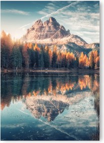 Tó Hegyek Erdő poszter 21x30 cm nyomtatás kép #185