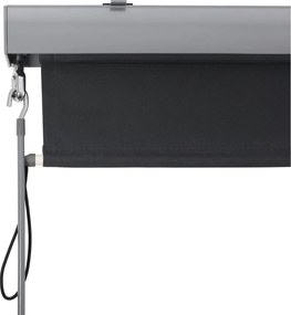Függőleges napellenző, vízálló árnyékoló, szürke, 2,5 x 1,6 m (Ma x SZ)