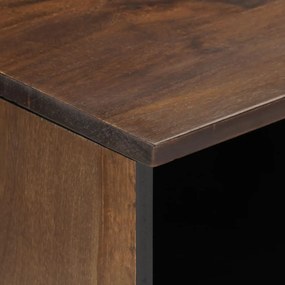 barna tömör mangófa TV-szekrény 80 x 34 x 46 cm