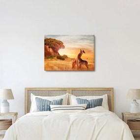 Kép - Zsiráfok Afrikában (70x50 cm)