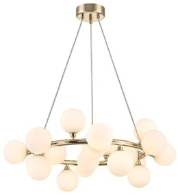 Zuma Line P0462-20C-F7AA - Csillár zsinóron BOBO 20xG9/28W/230V arany