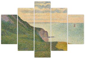 Kép - Georges Seurat, Seascape at Port-en-Bessin, Normandy, reprodukciók (150x105 cm)