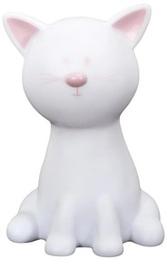 LED gyerek éjjeli lámpa CATTY 19cm, fehér