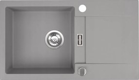 Gránit Mosogató Runner konyhai mosogató 76x44 egymedencés, csepegtetővel