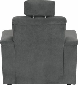 Fotel, szürke szövet, SANTIAGO