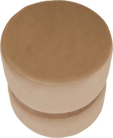 Ring puff - tölgy gyűrű - H03 - bézs bársony R