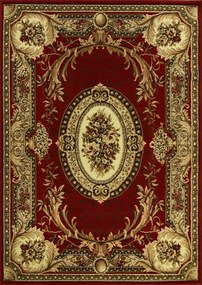 Klasszikus Szőnyeg Bordó Bézs Manadala Rozetta Nappaliba Arany 60x110 cm